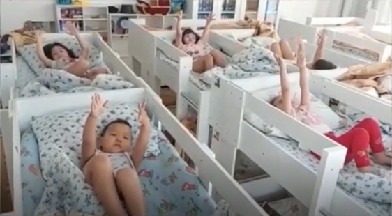 Ұйқыдан кейінгі гимнастика "Колокольчики" ортаңғы тобы Тәрбиеші Ескожанова С.Ж.